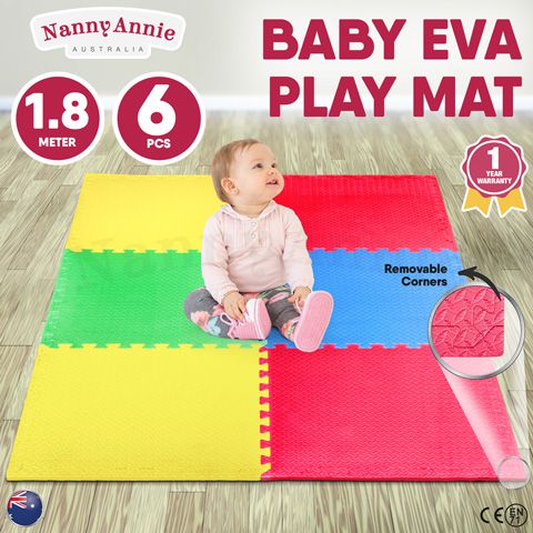 Eva Baby Playpen Mat 6 Pieces 1 8m X 1 2m Kids Eva Foam Play